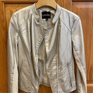 Express leather- like motorcycle jacket